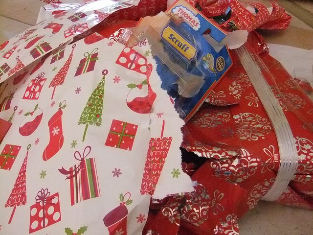 After the high--what? Do you end up empty like these discarded Christmas wrappings? discarded Christmas wrappings